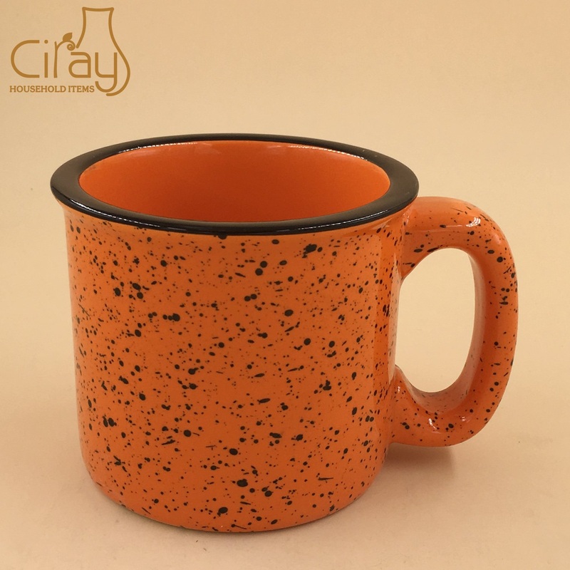 Stoneware Orange Ceramic Mug with Big Handle – Mug and Ceramic Mug price