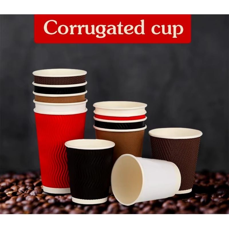 Tableware Paper Cups Lid Fastener Instant Tea Candle Soy Milk Bottle Print Cut Hot Coffee Paper Cup – Disposable Paper Cup and Coffee Cup price