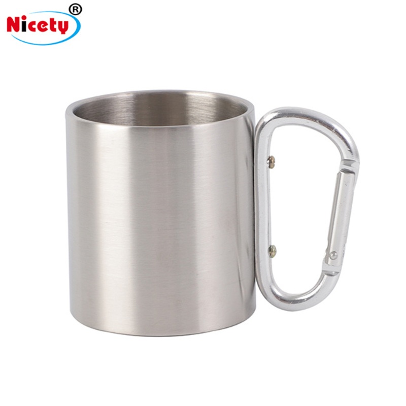 Waterproof Double-Layer Thickened Mug with Buckle Climbing Stainless Steel Water Cup – Mug and Cup price