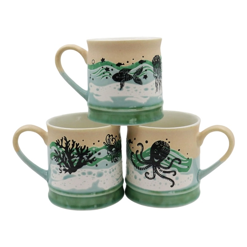 Wholesale Colorful Printing Tea Cup Customized Gift Logo Camping Ceramic Coffee Mug – Ceramic Mug and Coffee Ceramic Mug price