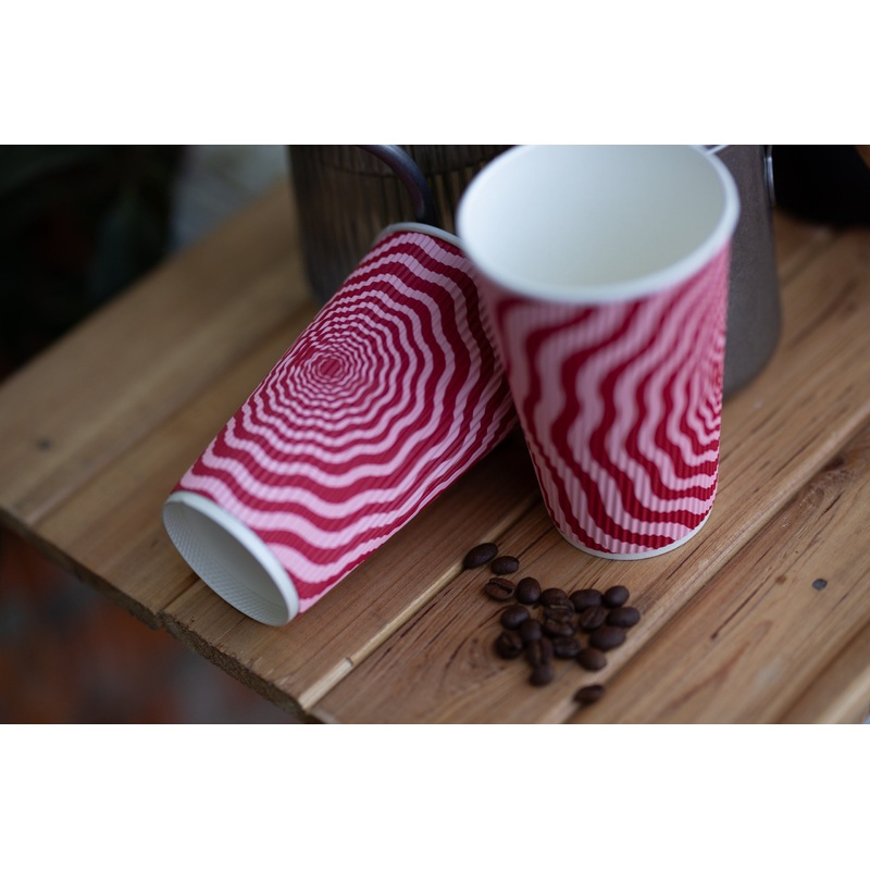2024 Europe High Quality 4oz 8oz 10oz 12oz 16oz Coffee Tea Disposable PE PLA Aqueous Coating Ripple Wall Paper Cup – Coffee Cup and Paper Coffee Cup price