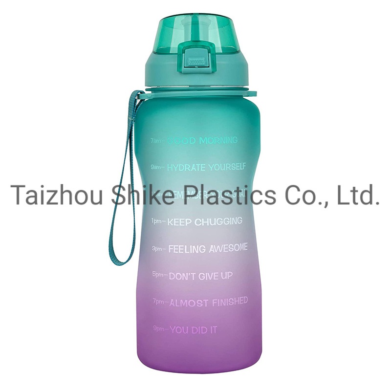 Amazon Popular BPA Free Eco Friendly Plastic Half Gallon Water Bottle with Motivation Time Maker – Water Bottle and Travel Bottle price