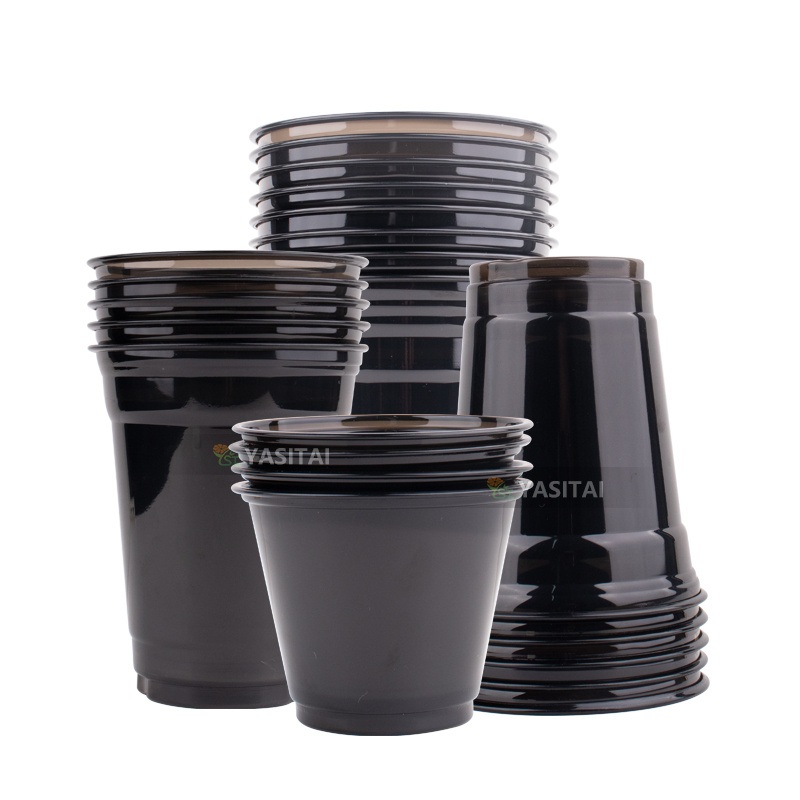 Black Cup with Different Size 10oz 12oz 16oz 24oz with Logo Printing – Plastic Cups for Juice and Plastic Cups for Beer price