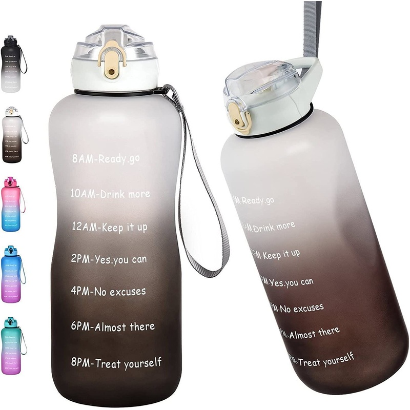 Hot Sale One Gallon 2L Leak-Proof BPA-Free Motivational Plastic Tritan Gym Water Bottle with Time Marker – Water Bottle and Travel Bottle price