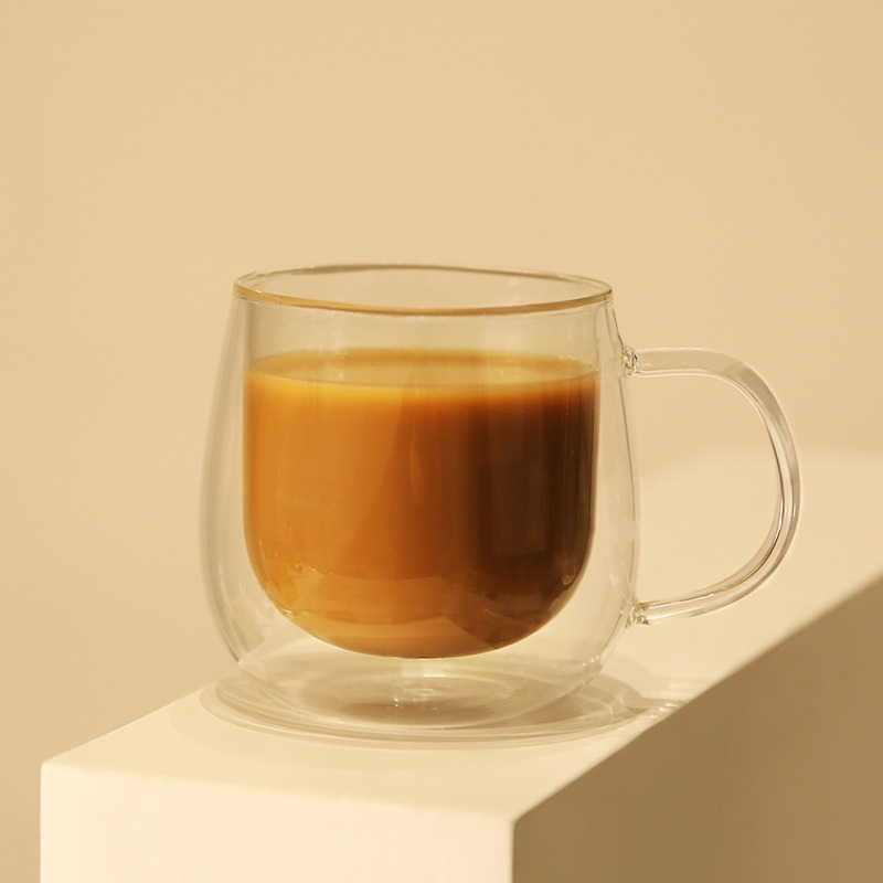Hot-Selling Double Wall Heat-Resistant Borosilicate Glass Cups for Tea Top Quality Transparent Glass Cup – Double-Layer Cup and Glass Cup price