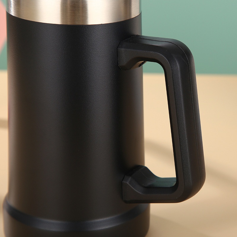 Powder Coated Double Wall Stainless Steel Beer Mug with Handle 24oz Insulated Heavy Beer Mug with Handle – Mug Cup and Tea Mug price
