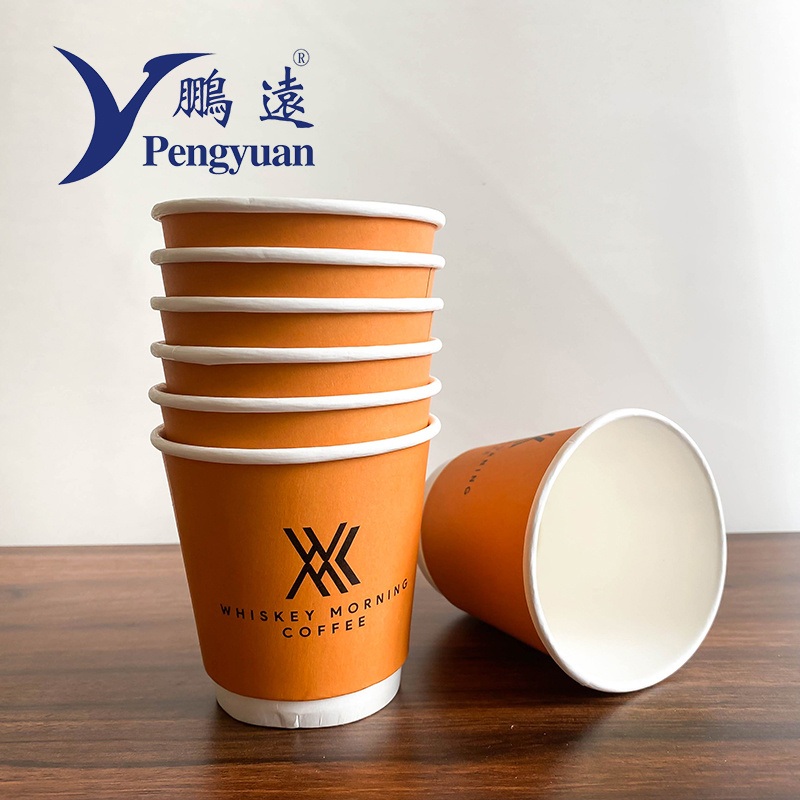 Recyclable Disposable Coffee Double Wall Paper Cup with Lid – Double Wall Paper Cup and Disposable Paper Cup price