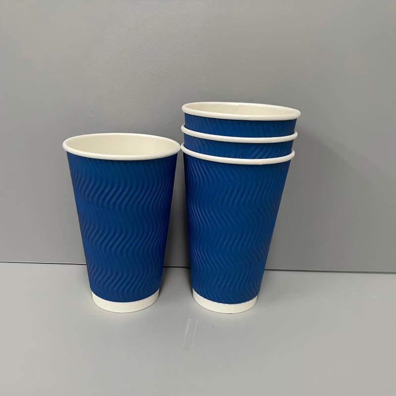 Wholesale Custom Size Ripple-Natural Kraft Paper Cup for Coffee Drink Cafe Restaurant – Ripple Wall Paper Cup and Biodegradable Paper Cups price