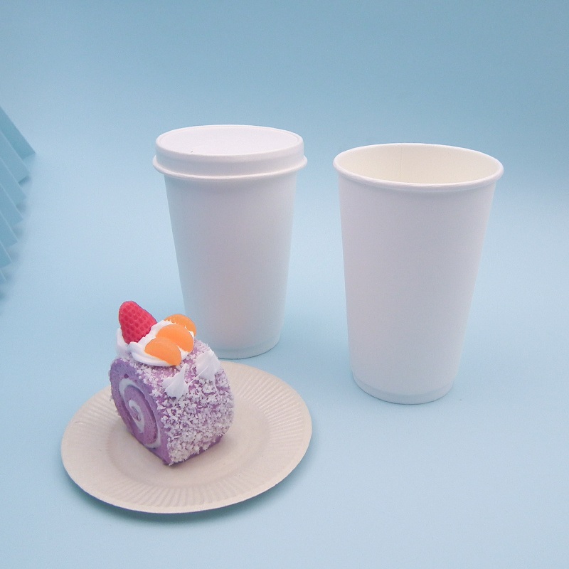 Wm358 PLA 16oz Customized Logo Printed Disposable Biodegradable Takeout Double Wall Paper Coffee Cup with Lid – Cup and Paper Cup price