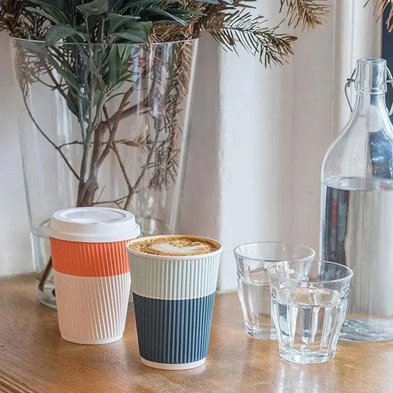 12 Oz PE Coated Standard Cup Edge Curling Corrugated Paper Cups – Drink Paper Cup and Hot Coffee Paper Cup price