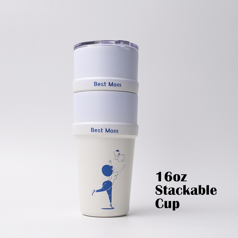 16oz Stainless Steel Tumbler with Lid – Double Wall Vacuum Insulated Stackable Cup – Tumbler and Vacuum Tumbler price
