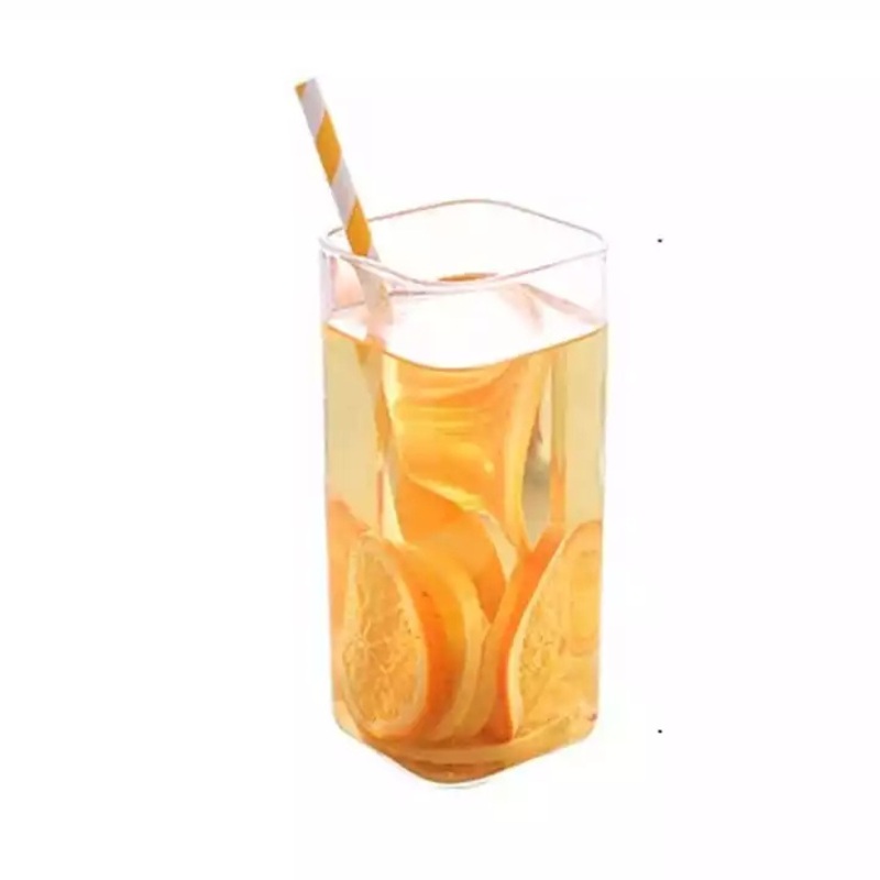 200ml/350ml/450ml High Borosilicate Glass Square Shaped Cup for Drinking Tea /Milk/Juice/Soda/Beer/Wine – Glass Mug and Glass Bottle price