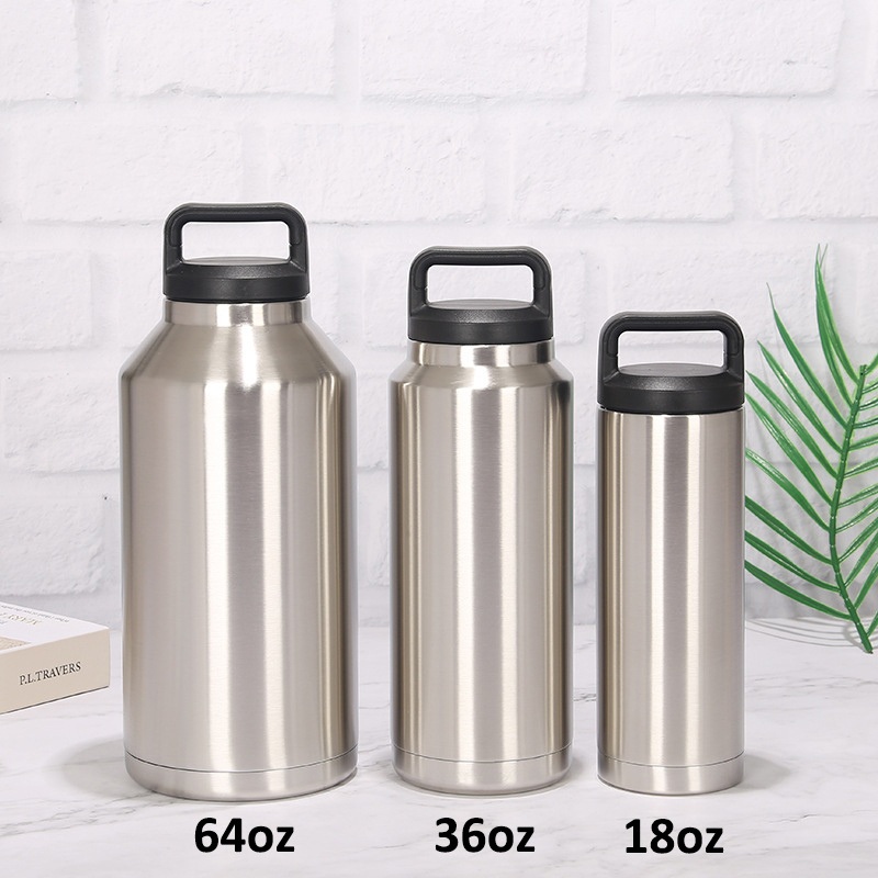 3 Sizes Double Wall Stainless Steel Portable Vacuum Flask Sports Water Bottle – Vacuum Flask and Stainless Steel Bottle price