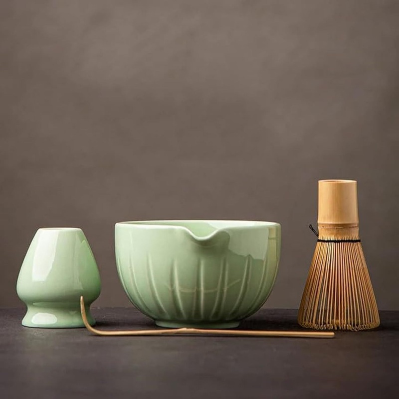 4-Piece Kit for Matcha Tea Ceremony Matcha Bowl and Whisk Set – Matcha Whisk Set and Matcha Tea Set price