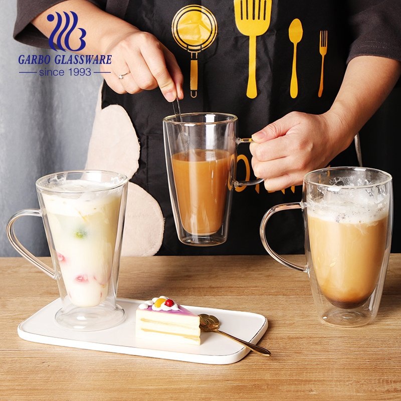 400ml China Handmade Glass Mug with Blown Craft for Drinking Milk – Glass Cup and Water Cup price