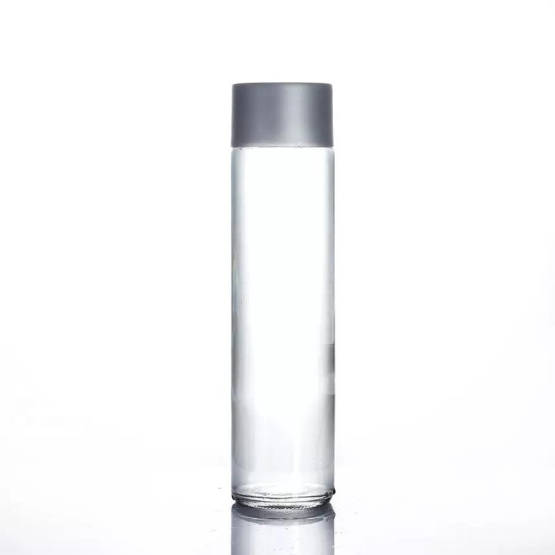 Cold Press Juice Bottle Voss Glass Bottles Mineral Water Bottle with Cover 1000ml 750ml 500ml 375ml Water Bottle – Glass and Glass Container price
