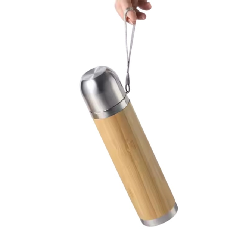 Custom Bamboo Insulated Coffee Cup Stainless Steel Environ Metal Bamboo Travel Mugs – Bamboo Water Bottle and Bamboo Bottle with Infuser price
