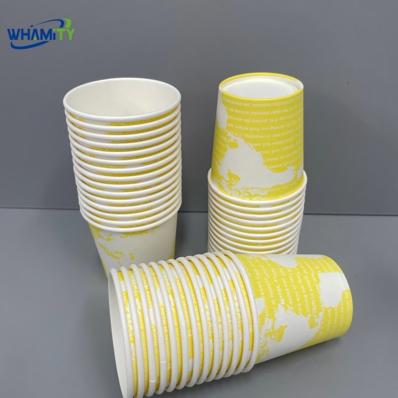 Single Wall Eco-Friendly Material Customized Logo Printing 4oz 8oz 12oz Coffee and Tea Paper Cup – Paper Cup Hot/Cold Beverage Cups for Drinking and Eco-Friendly Customized Paper Cups price
