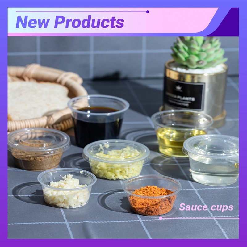10% off 1oz 2oz 3.25oz 4oz 5.5oz Take Away Pet Sauce Cup Plastic Cups – Tasting Cup and Kitchenware Cup price