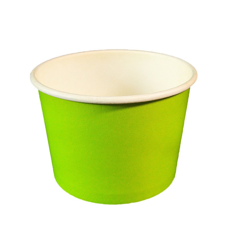 100 % Biodegradable Packaging Disposable Eco Friendly Ice Cream Paper Cups with Lid Spoon – Ice Cream Paper Cup and Ice Cup with Lid price