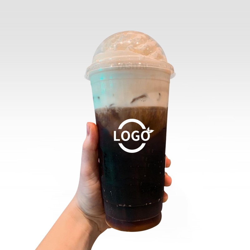 12oz 14oz 16oz 20oz 24oz Disposable Printing Plastic Cup Smoothie Cup with Lid – Disposable Plastic Cup and Cold Ice Coffee price