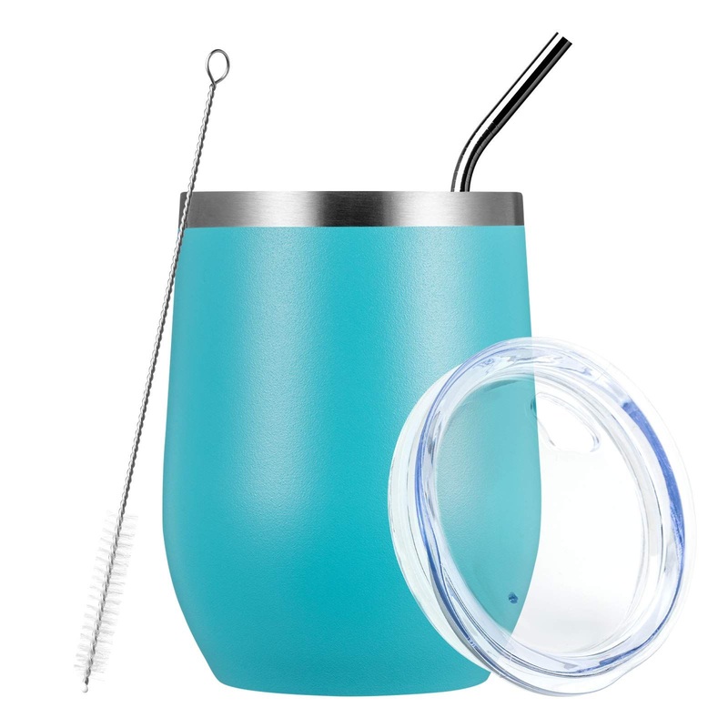 12oz Stainless Steel Wine Tumbler with Lid. Stemless Double Wall Vacuum Insulated Water Bottle Wine Tumbler – Stainless Steel Wine Tumbler and Insulated Wine Tumbler price