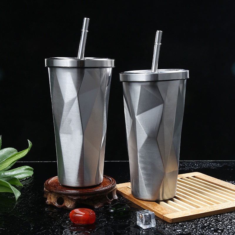16oz 450ml Tumbler Coffee Mugs Double Wall Bottle Insulated Cups with Straws – Customize Bottle and 16oz Bottle price