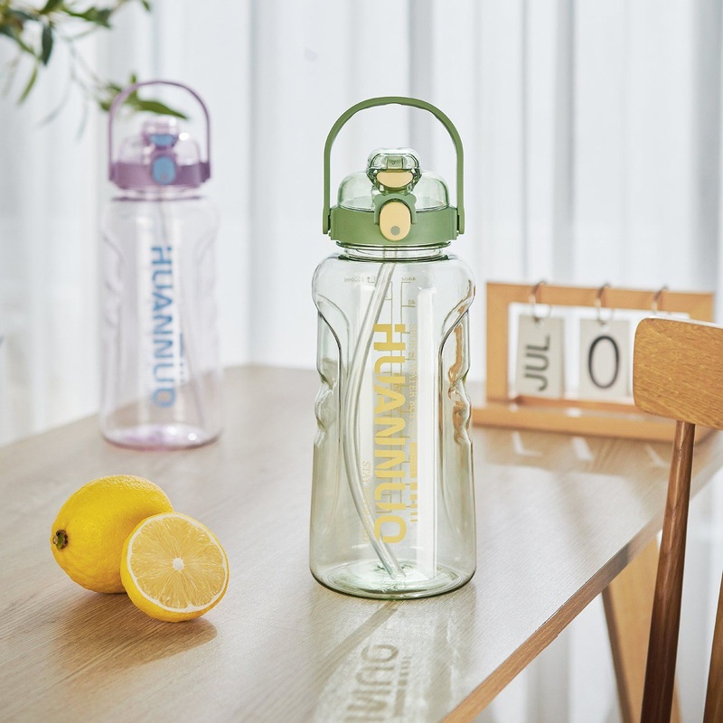 48oz Eco Friendly Water Bottle BPA Free Plastic Sports Clear Water Bottles with Straw – Plastic Water Bottle with Handle and Big Capacity Water Bottle price