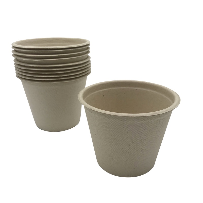 500ml 17oz Dia114*83mm Cup with Lid Pfas Free Sugarcane Bagasse Pulp Coffee Milk Cup – Hot Drinking Cups and Biodegradable Cups price