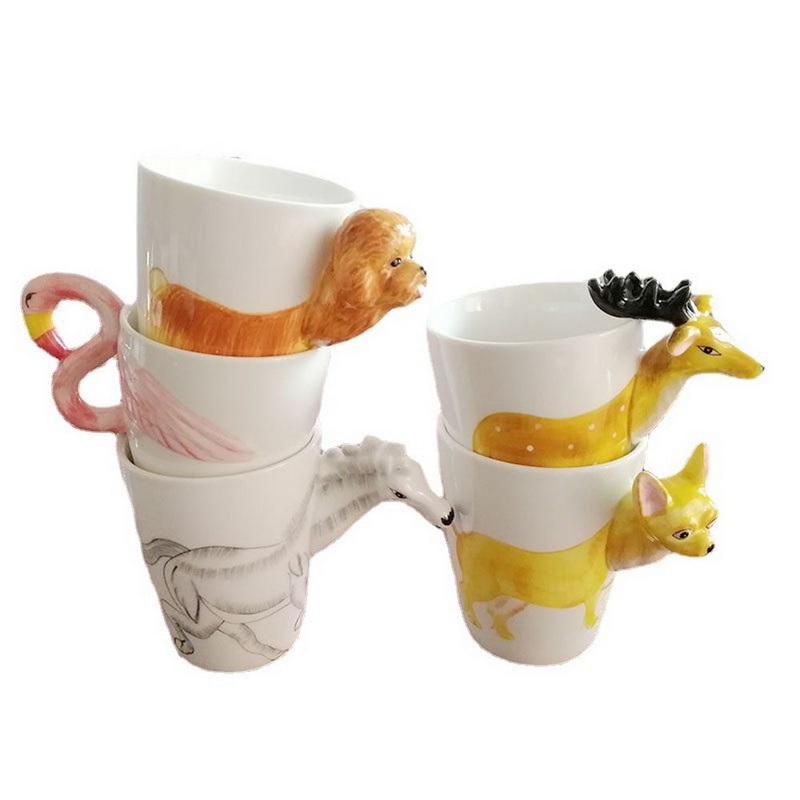 Decorative 3D Cute Animal Horse Design Ceramic Mug Animal Novelty Ceramic Coffee Water Cups – 3D Mug and Mug 3D price