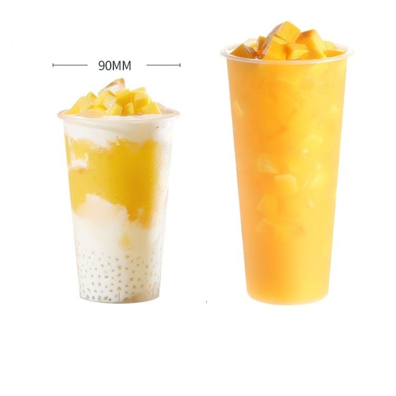 Disposable Food Grade Plastic Milk Tea Cup – U Shaped PP Plastic Cup<br />Plastic Recycle Cups and Disposable Milk Tea Drink Cup price