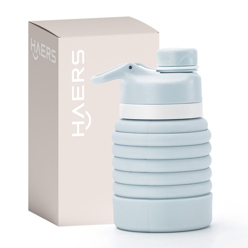Haers Portable Collapsible Silicone Travel Water Bottle for Hiking – Portable Bottle and Collapsible Water Bottle price