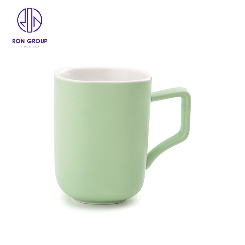 High Quality Suited for Cafes and Household The Low Bone Porcelain Cyan Bos Square Coffee Cups – Cup and Mug price