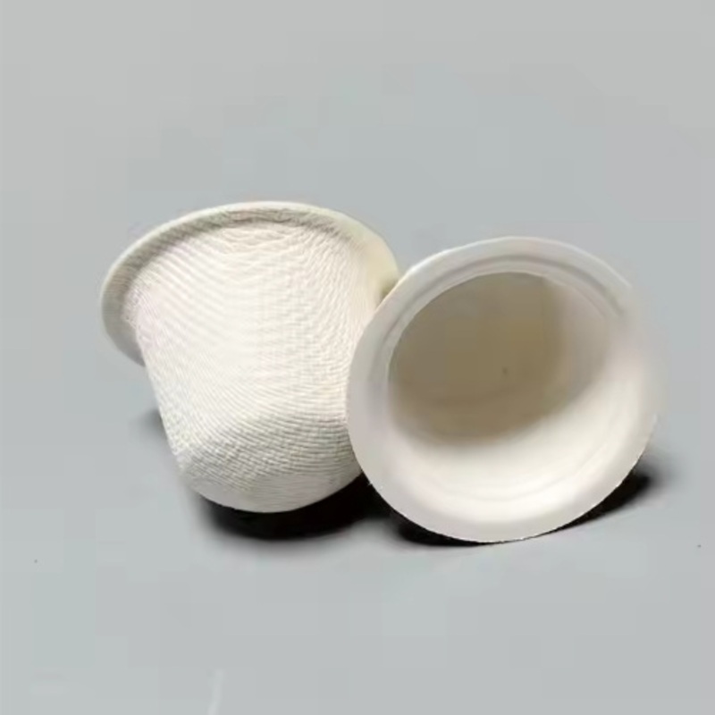 New Natural Sugarcane Bagasse Coffee Capsule Cup – Bagasse Cups and Bagasse Sauce Cup price