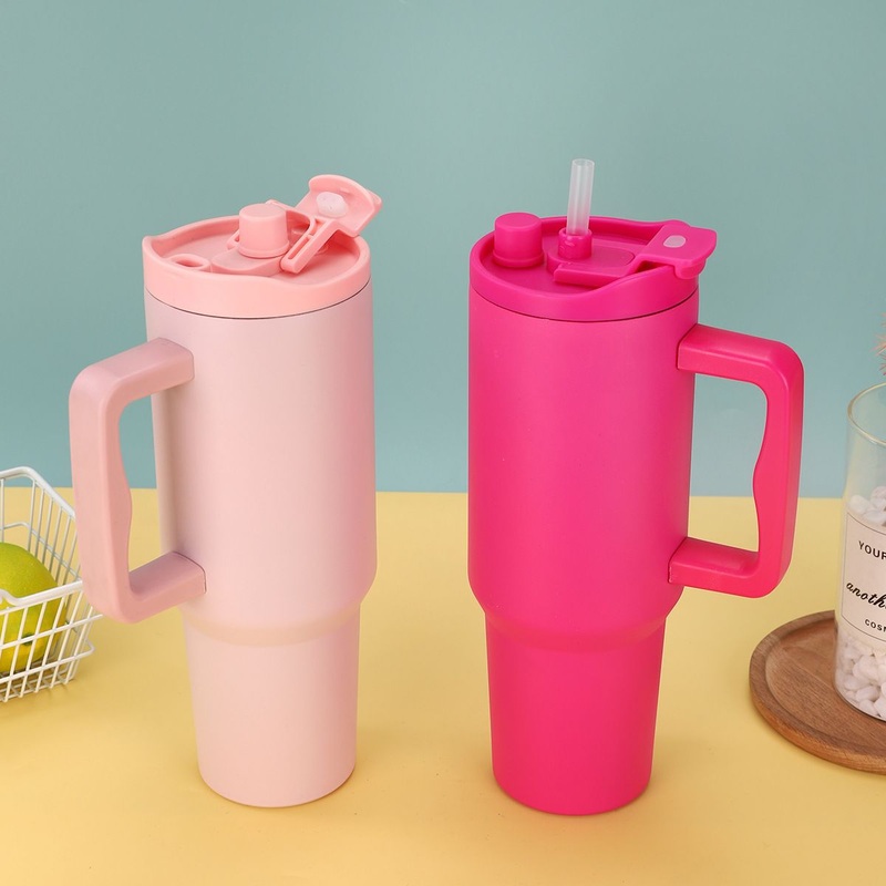 Wholesale 40oz Car Travel Tumbler Vacuum Cup Travel Mug 304 Stainless Steel Insulated Leak Proof Flip Lid Water Bottle with Lid and Straw Handle – Water Bottle and Sports Bottle price
