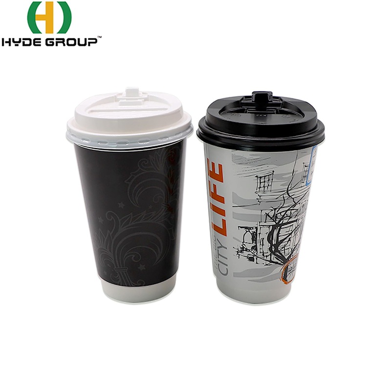 16oz OEM Double Wall Paper Cups Disposable Cold Hot Paper Cup with PE Coating – 16oz Double Wall Cups and Paper Cup Double Wall price