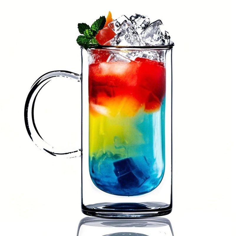 500ml Luxury Gold-Rimmed Beer Mug – Borosilicate with Gift Box & Ice Tumbler – Ice Tumbler and Borosilicate Ice Glass price