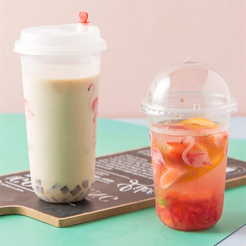 700ml Transparent Disposable 95mm U Shape Lemonade Beverage PP Plastic Cup with Lid – Plastic Cups and Disposable Plastic Cup price