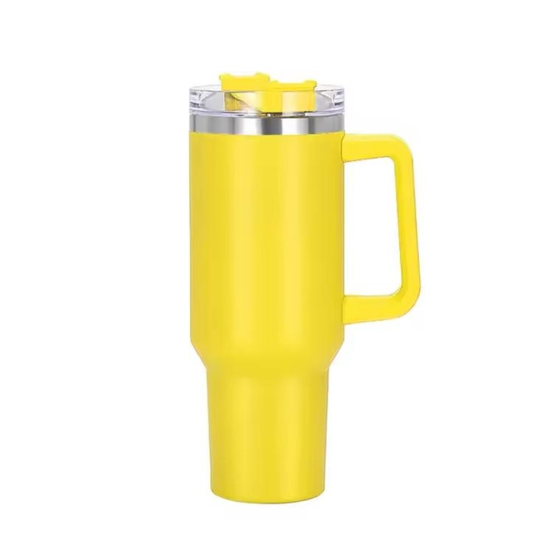 Custom Logo Print Coated Stainless Steel 40oz Travel Mug Tumbler Cup with Handle Vaso Aislado Gobelet Isotherme – Water Bottle and Tumbler price