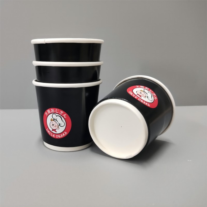 Double Wall Hot Disposable Paper Cup Custom Size Double-Layered Drinking Cup Insulated Coffee Cups – Biodegradable Milk Cup and Custom Printed Double Wall Paper Cup price