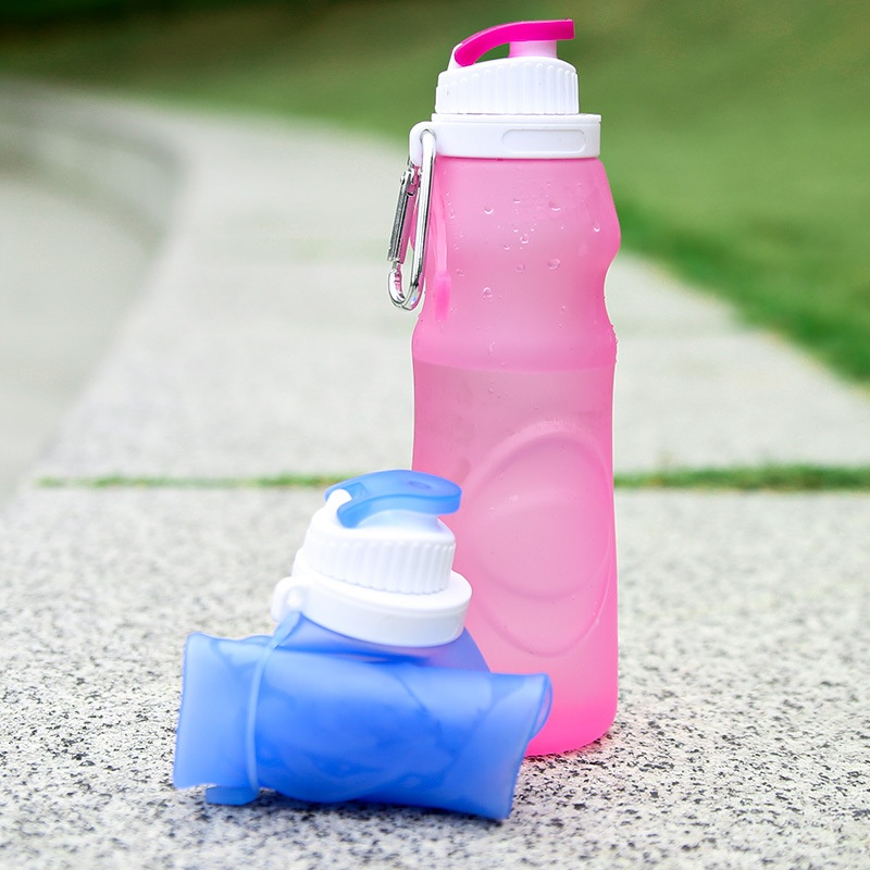 Fitness Water Bottles Gym Sport Bottle BPA Free Silicone Collapsible Water Bottle – Sport Water Bottle and Drinking Bottle price
