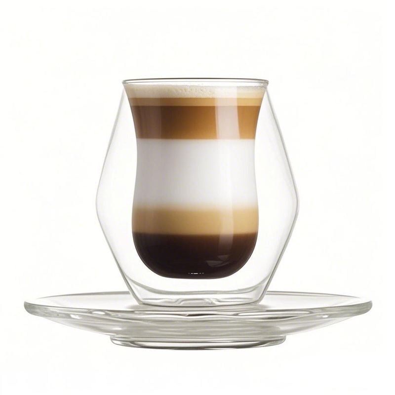 Luxury Espresso Latte Cappuccino Mocha Cups with Glass Saucers – Glass Saucers and Cups Saucers price