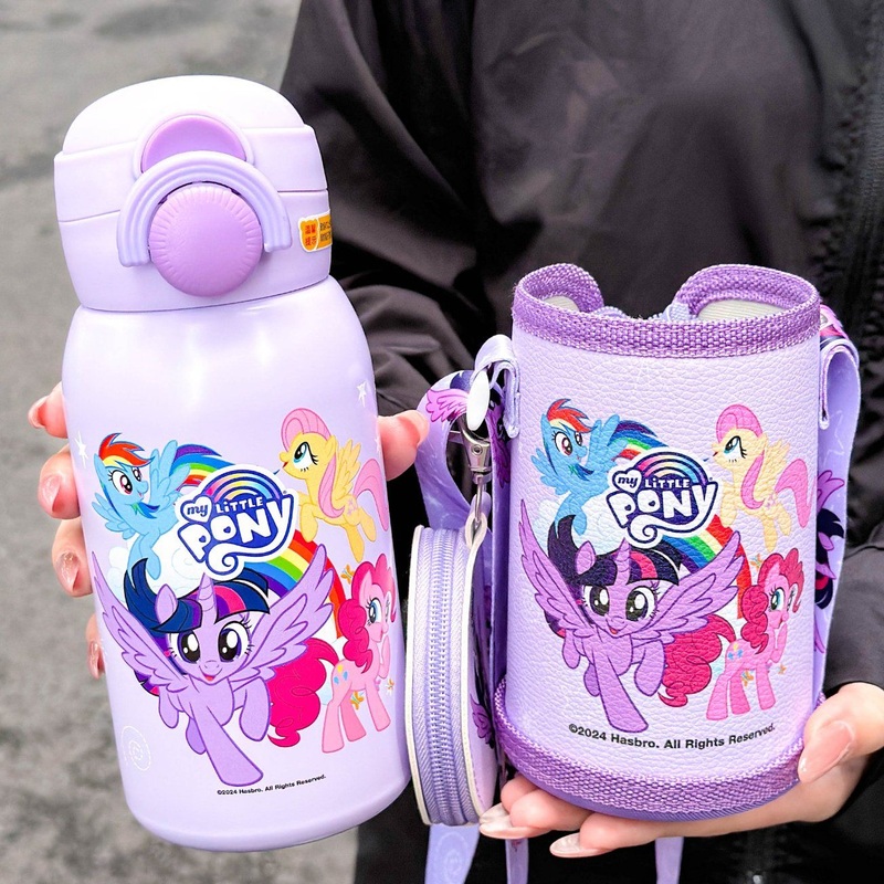 My Little Poony Childrens Thermos Cup Primary School Water Cup Portable Large Capacity Double Drink Straw Cup Kindergarten Thermos Cup – Little Poony Childrens Thermos and Childrens Thermos Cup price