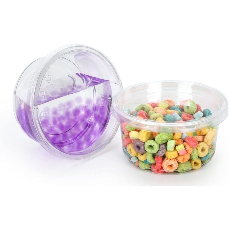Plastic Dessert Cups, 12oz Round Cup with Lids, Disposable Appetizer Containers for Cake, Cup Cake, Pudding, Snacks, Fruits, Mousse, Ice Cream, Jello – Pet Deli Container and Pet Salad Container price