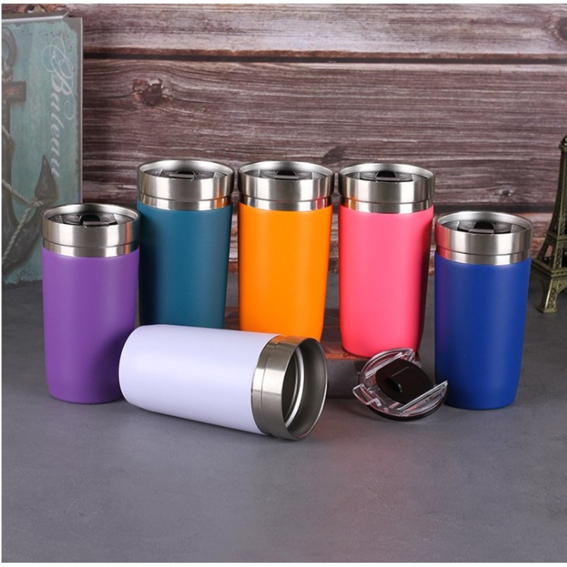 Wholesale 16oz Custom Logo Coffee Mugs Double Wall Vacuum Insulated Stainless Steel Drinking Water Tumblers – Mug Cup and Custom Mug price