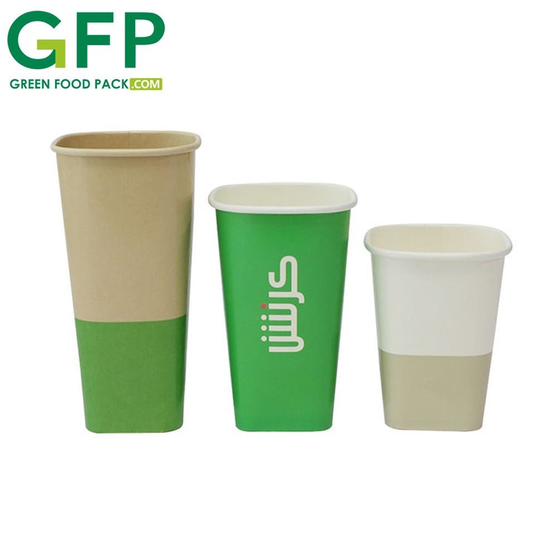 Wholesale Cheap Thickened Single Wall Square Paper Customized Design Paper Cup – Paper Cup and Coffee Cup price