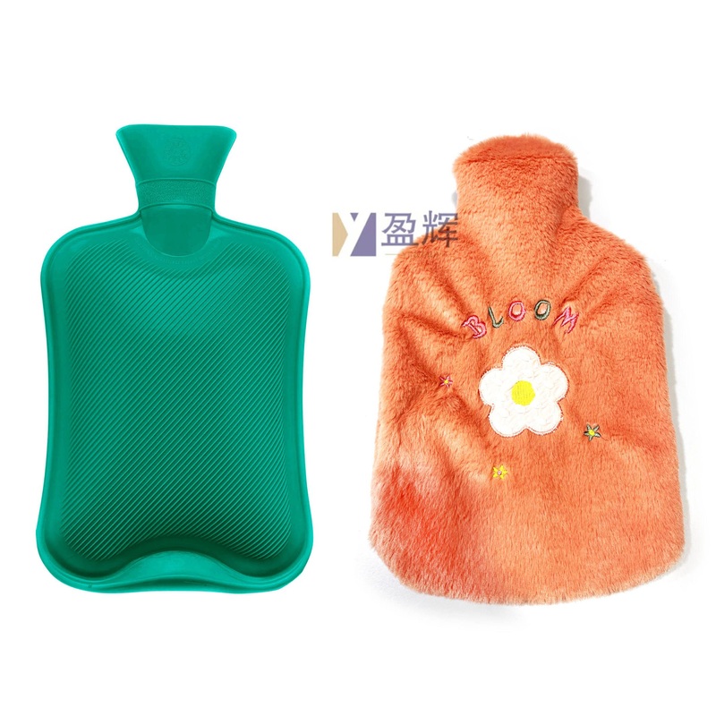 Wholesale Rubber Warm Water-Filling Hot Water Bottle 40oml 500ml Hot-Water Bag with Soft Plush Cover Bloom Cover – Hot Water Bottle and Wholesale Hot Water Bag price