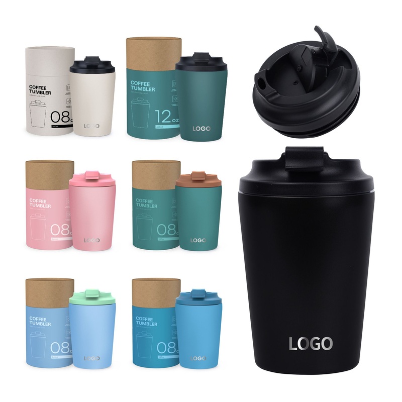 12 Oz Christmas Popular Recyclable Double Wall Stainless Steel Vacuum Travel Cup Mug Insulated Coffee Tumbler with Leak Proof Lid – Coffee Custom Tumbler and Coffee Tumbler price