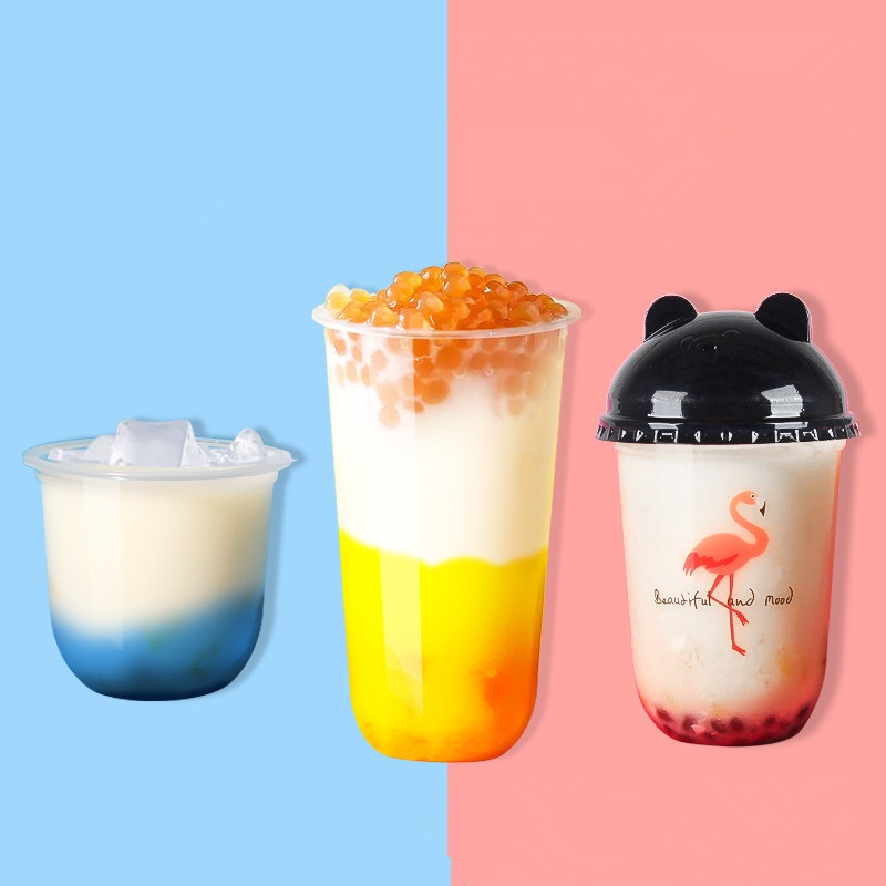 12oz 16oz U-Shaped Fruit Yogurt Parfait Cups Ice Cream Cold Drink Cupcake Clear Plastic Dessert Cups with No Hole Lids – Plastic Cup and Disposable Cup price