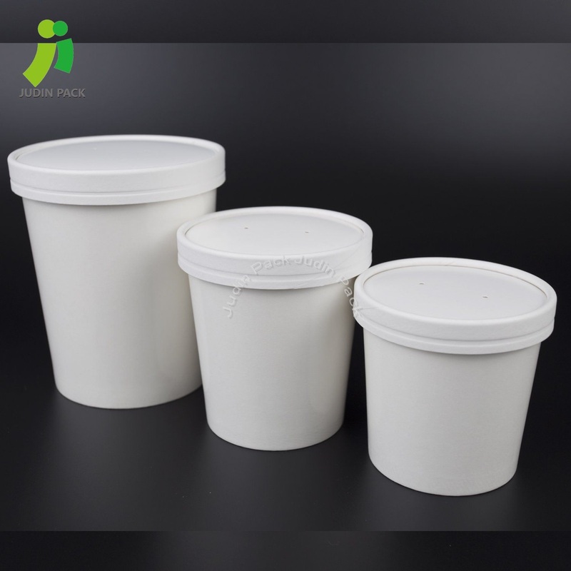 8oz 16oz 26oz 32oz Biodegradable Compostable Kraft Paper Soup Cup with Lid – Paper Cup and Soup Cup price